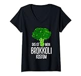 Damen Gemüse Fasching Karnevalskostüm Brokkoli T-Shirt mit...