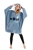 Disney Oversize Pullover Damen, Lilo und Stitch Kuschel...