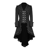 EMATOP Gothic Kleidung Damen Winter Mäntel Vintage Steampunk Jacke...