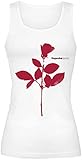 Depeche Mode Rose Frauen Top weiß L 100% Baumwolle Band-Merch, Bands,...