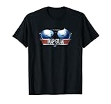 Top Gun Sonnen Pilotenbrille Reflektierendes T-Shirt