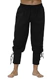 ORANDESIGNE Herren Mittelalter Hose Piratenhose Cosplay Kostüm...
