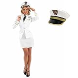 Fun Shack Weißes sexy Marine Kostüm für Damen, Halloween und...