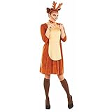 Fun Shack Kostüm Rentier Damen, Rentier Kostüm Damen, Rehkostüm...