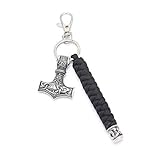 Fancychain Schlüsselanhänger Thors Hammer Wikinger Drachen Sonne...