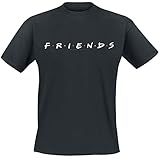 Friends Logo Männer T-Shirt schwarz XL 100% Baumwolle Fan-Merch,...