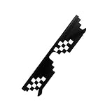 IUwnHceE Sonnenbrille Pixelated Mosaik Brille Party Brille MLG Shades...