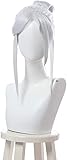 ydound Wig Anime Cosplay Valorant Jett Cosplay Perücke Silbrig Weiß...