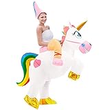 Tacobear Aufblasbare Einhorn Kostüm für Erwachsene Fasching Karneval...