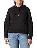 Tommy Hilfiger Damen Hoodie 1985 Modern Terry mit Kapuze, Schwarz...