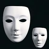 Amakando Weiße Frauenmaske Phantom Maske Ballmaske Neutrale...