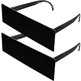 2 Stücke Zensur Brille Sonnenbrille, Pixelig Mosaik Brille Lustige...