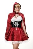 DRESS ME UP - L064/40 Kostüm Damen Damenkostüm Sexy Rotkäppchen Red...