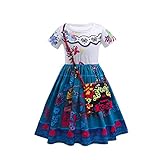 Yigoo Encanto Kostüm Mädchen Mirabel Madrigal Outfit Prinzessin...