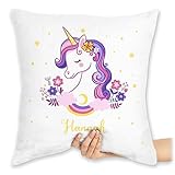 Kissen 40x40 Zierkissen - Einhorn - Einhorn Unicorn - 40 x 40 cm -...