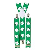 Widmann 7995V - Hosenträger mit Kleemuster, St. Patricks Day,...