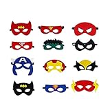 Superhelden Masken, Filz Superhero Cosplay Party Masken Halbmasken...