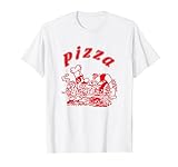Pizza T-Shirt Logo Pizza Kostüm Italian Verpackung