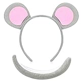 WILLBOND Tier Kostüm Set Ohren Stirnband Schwanz Tier Verkleidung Set...