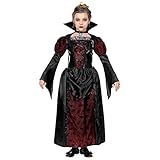 NET TOYS Edles Gothic-Kleid Vampirin mit Stehkragen für Mädchen -...