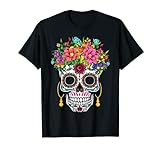 Dia De Los Muertos 2023 Sugar Flower La Catrina Halloween T-Shirt
