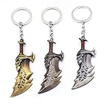 MayDee 3 STÜCKE God of War Schlüsselanhänger Kratos Waffe Blades of...