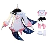 Paimon Cosplay Costume Lolita Jumpsuit Printed Cloak from Game Genshin...