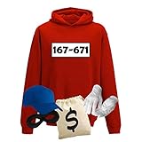 Hoodie Panzerknacker Kids Wunschnummer Kostüm-Set Karneval Kinder...