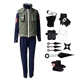 SOOYOOYOO Hatake Kakashi Cosplay Kostüm Mit Zubehör Fun-Bekleidung...