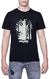 The Cure A Forest Nature T-Shirt Herren Kurzarm Schwarz Men Black Tee...