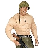 Widmann - Kostüm Super Muskel Shirt, Soldaten, Karneval, Mottoparty,...