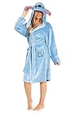 Disney Lilo & Stitch Bademantel Damen, Morgenmantel Damen Stitch,...