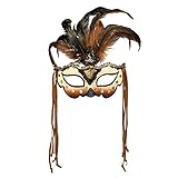 Boland 72195 - Augenmaske Voodoo Mamba, Gesichts-Maske mit Glitzer und...