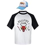 Hellfire Club Shirt mit Denkmütze | Dustin Stranger Thing Denkender...