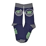 Socken Motiv Mandalorian-Baby Yoda blau Gr. 43-46 Disney