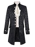 Herren Steampunk Frack Mantel Gothic Gehrock Mittelalter Jacke Smoking...