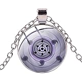 Sharingan Halskette mit Cabochon-Anhänger aus Glas, Reinkarnation,...