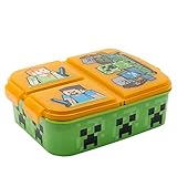 Stor Minecraft | Kinder 3-Fach-Sandwich-Box - Kinder-Lunch-Box -...
