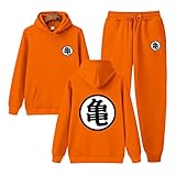 Son Goku T-Shirt Hoodie Set Männer und Frauen langärmlige Kleidung...