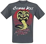 Cobra Kai Never Dies! Männer T-Shirt grau M 65% Polyester, 35%...