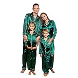 Schlafanzug Passende Loungewear für Männer Set Solide Hose Satin...