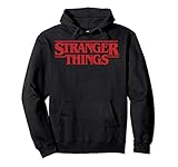Netflix Stranger Things Simple Red Logo Pullover Hoodie