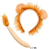 Balinco Löwen Kostüm Set, Haarreif bestehend aus Löwenohren &...