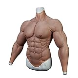 YIERSANSI Gefälschte Muskeln Kostüm-Realistische männliche Brust...