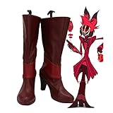 Hazbin Cosplay Hotel Alastor Cosplay Stiefel Lederschuhe mit hohen...