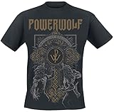 Powerwolf Wolf Cross Männer T-Shirt schwarz XL 100% Baumwolle...