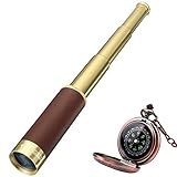 Laupha Retro-Piraten-Teleskop zoombar 25 x 30 Spyglass tragbar,...