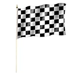Stockflagge/Stockfahne ZIELFLAGGE/AUTORENNEN/START ZIEL/RENNEN...