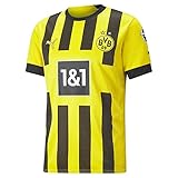 PUMA Men's Seizoen 2022/23 Official Home T Shirt, Cyber Yellow, XXL EU