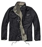 Brandit Twister Reverse Vintage Jacket, schwarz/Oliv, Größe XXL